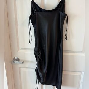 Forever 21 Sleek Black Satin Dress